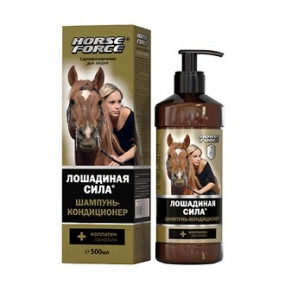 Лошадиная сила Шампунь с коллагеном и ланолином