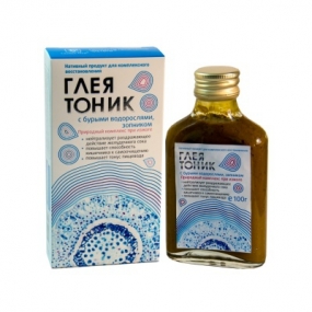 Глеятоник с бурыми водорослями, зопником